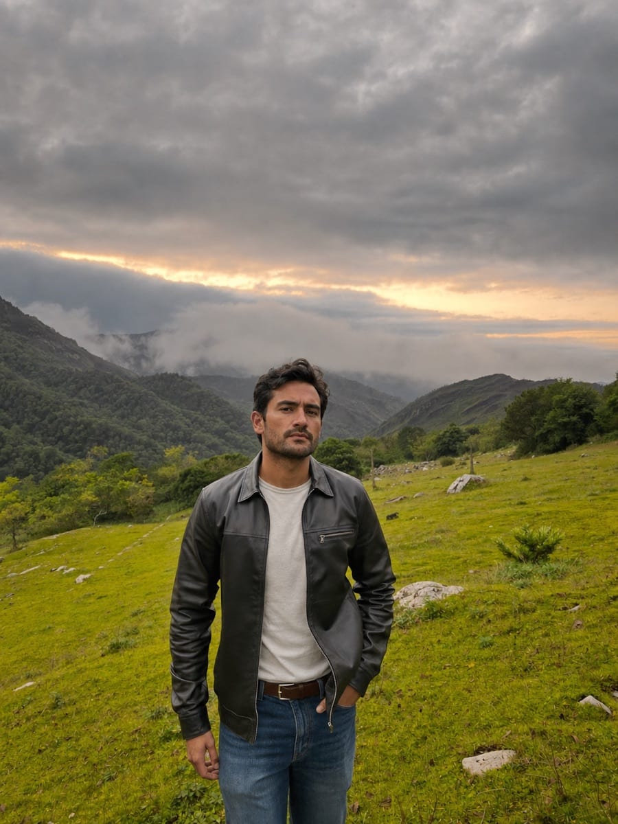 An outdoor nature dating-photo example for Matchframe partners