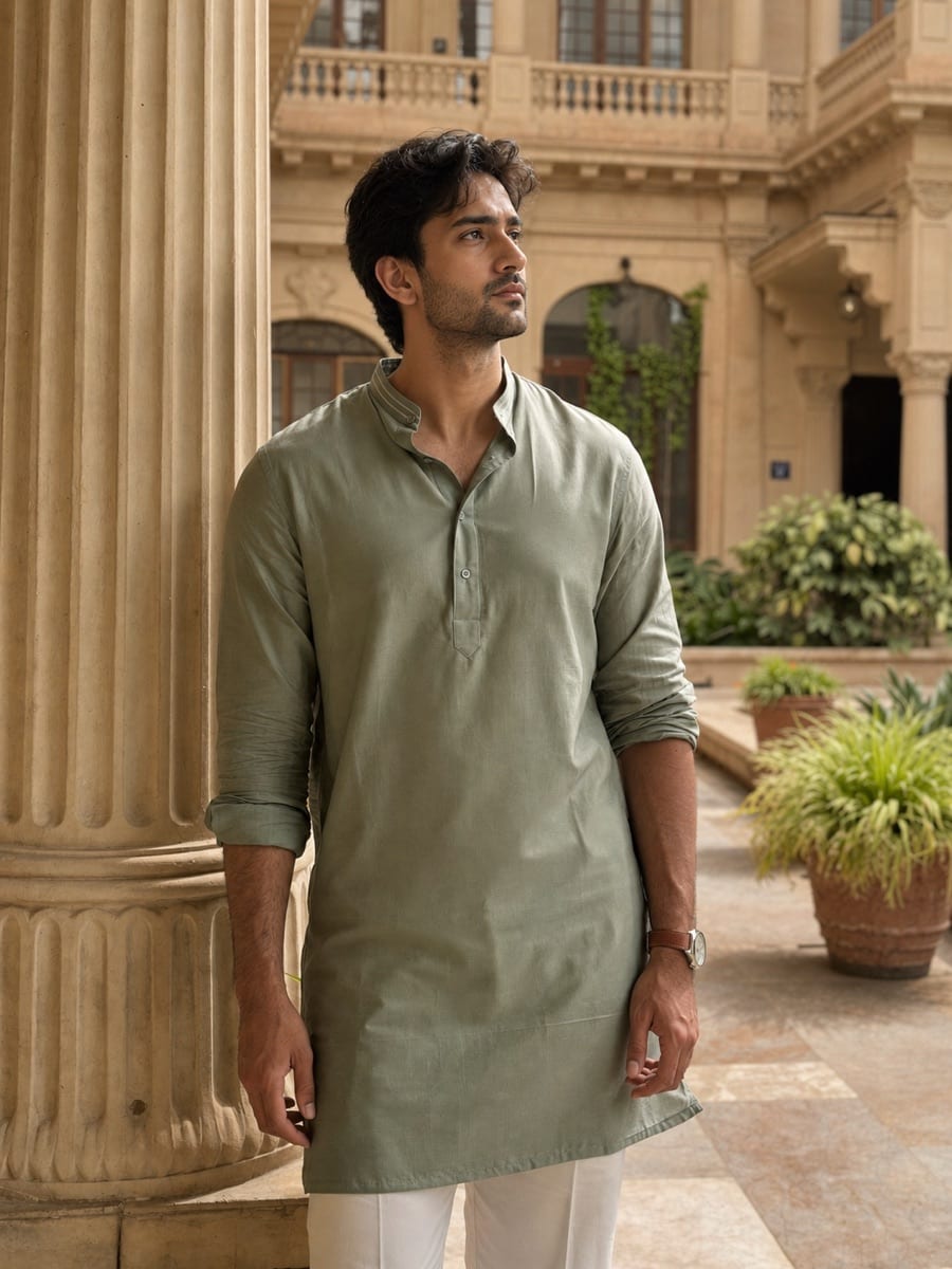 A traditional outfit dating-photo example for Matchframe partners