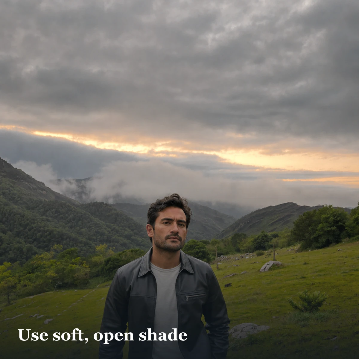 Outdoor nature portrait illustrating soft light and clear subject separation for dating photos