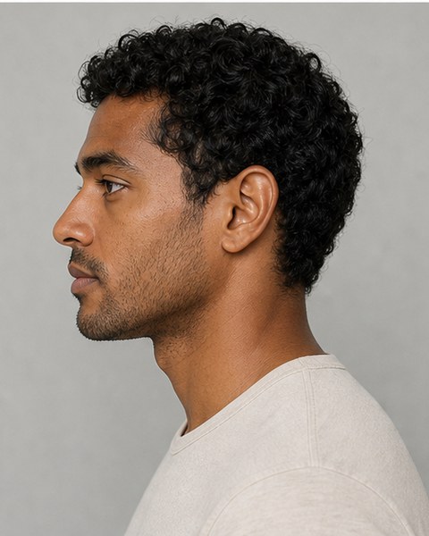 A left-angle source photo for identity evidence